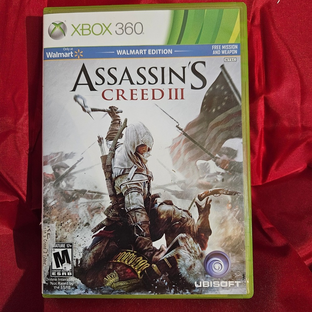 Assassins Creed III 3 Walmart‎ Edition Xbox 360 Action Adventure Game
